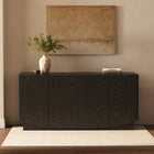 Manhattan Comfort Ardea Contemporary 60" Sideboard in Black (4-Door)