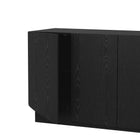 Manhattan Comfort Ardea Contemporary 60" Sideboard in Black (4-Door)