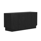 Manhattan Comfort Ardea Contemporary 60" Sideboard in Black (4-Door)