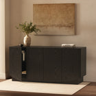 Manhattan Comfort Ardea Contemporary 60" Sideboard in Black (4-Door)