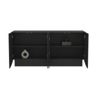 Manhattan Comfort Ardea Contemporary 60" Sideboard in Black (4-Door)