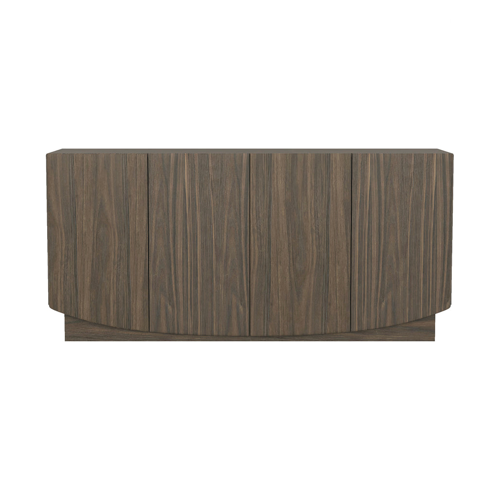 Manhattan Comfort Ardea Contemporary 60" Sideboard in Walnut (4-Door)