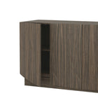 Manhattan Comfort Ardea Contemporary 60" Sideboard in Walnut (4-Door)