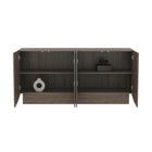 Manhattan Comfort Ardea Contemporary 60" Sideboard in Walnut (4-Door)