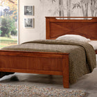 Baxton Studio Demitasse Brown Wood Contemporary Twin-Size Bed