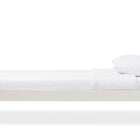 Baxton Studio Harry Classic Butter Milk and Walnut Finishing Twin Size Platform Bed