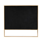 Manhattan Comfort Trillium Mid-Century Modern 83" Velvet Sofa in Black