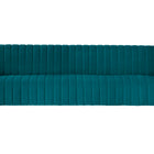 Manhattan Comfort Trillium Mid-Century Modern 83" Velvet Sofa in Teal