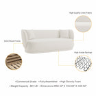 Manhattan Comfort Siri Modern 93" Upholstered Sofa in Cream