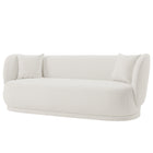 Manhattan Comfort Siri Modern 93" Upholstered Sofa in Cream