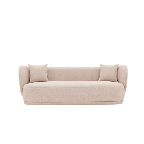 Manhattan Comfort Siri Modern 93" Upholstered Sofa in Wheat
