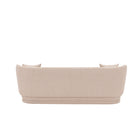 Manhattan Comfort Siri Modern 93" Upholstered Sofa in Wheat