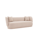 Manhattan Comfort Siri Modern 93" Upholstered Sofa in Wheat