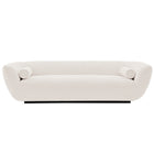 Manhattan Comfort Ulka Modern 96" Chenille Sofa in Cream