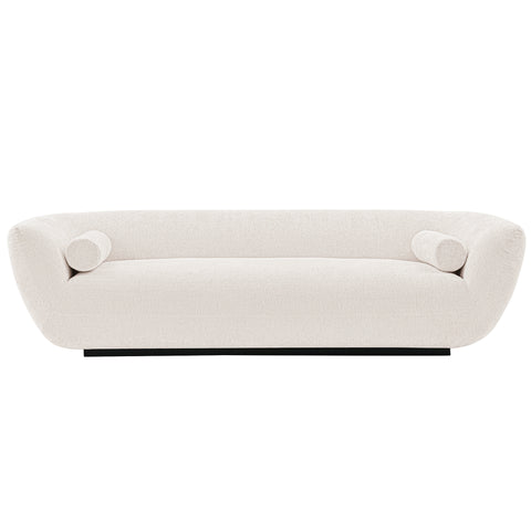 Manhattan Comfort Ulka Modern 96" Chenille Sofa in Cream