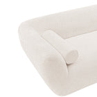Manhattan Comfort Ulka Modern 96" Chenille Sofa in Cream