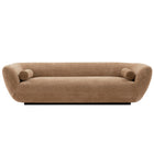 Manhattan Comfort Ulka Modern 96" Chenille Sofa in Light Brown