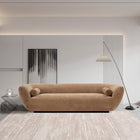 Manhattan Comfort Ulka Modern 96" Chenille Sofa in Light Brown