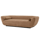 Manhattan Comfort Ulka Modern 96" Chenille Sofa in Light Brown
