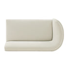 Manhattan Comfort Daria Modern 132" Chenille Sectional in Ivory