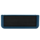 Manhattan Comfort Edmonda Modern 91" Velvet Sofa in Sapphire Blue