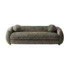 Manhattan Comfort Tribeca Mid-Century Modern 86" Chenille Sofa in Olive Green