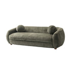Manhattan Comfort Tribeca Mid-Century Modern 86" Chenille Sofa in Olive Green
