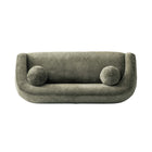Manhattan Comfort Tribeca Mid-Century Modern 86" Chenille Sofa in Olive Green