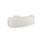 Manhattan Comfort Sylvia Modern Glam 104" Tweed Loveseat in Ivory