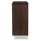 Baxton Studio Excel Modern and Contemporary Dark Brown Sideboard Storage Cabinet