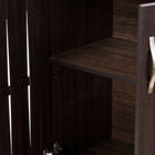 Baxton Studio Excel Modern and Contemporary Dark Brown Sideboard Storage Cabinet