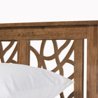 Baxton Studio Trina Contemporary Tree Branch Inspired Walnut Wood Queen Size Platform Bed
