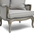 Baxton Studio Constanza Classic Antiqued French Accent Chair
