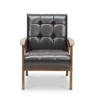 Baxton Studio Mid-Century Masterpieces Club Chair-Brown