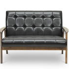Baxton Studio Mid-Century Masterpieces Loveseat-Brown