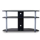 Baxton Studio Orbit Black and Silver TV Stand