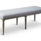 Baxton Studio Clairette Wood Traditional French Bench