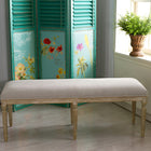 Baxton Studio Clairette Wood Traditional French Bench