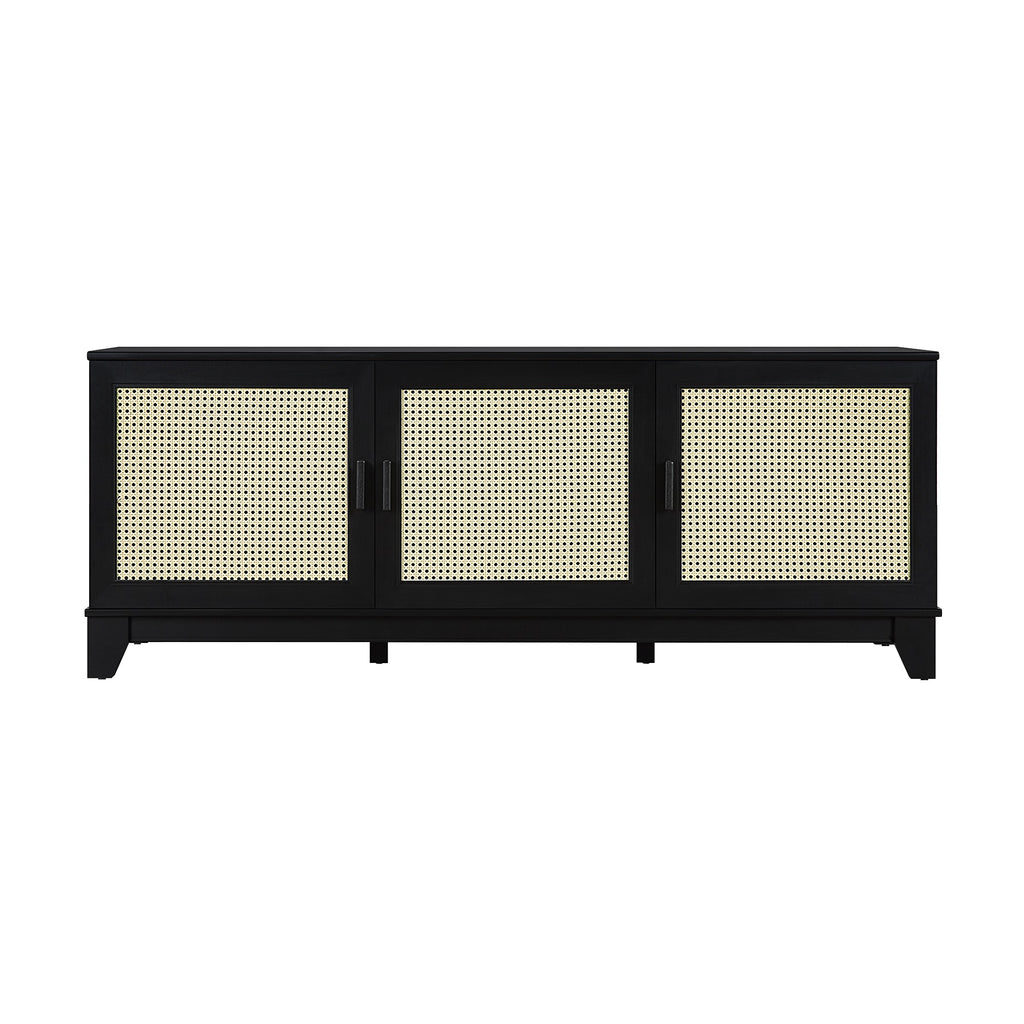Manhattan Comfort Sheridan Mid-Century Modern 63" TV Stand in Black
