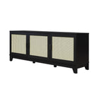Manhattan Comfort Sheridan Mid-Century Modern 63" TV Stand in Black