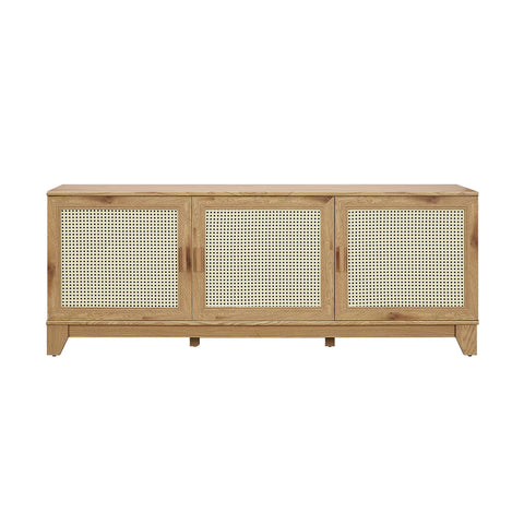 Manhattan Comfort Sheridan Mid-Century Modern 63" TV Stand in Natural