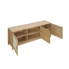 Manhattan Comfort Sheridan Mid-Century Modern 63" TV Stand in Natural