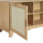 Manhattan Comfort Sheridan Mid-Century Modern 63" TV Stand in Natural