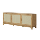 Manhattan Comfort Sheridan Mid-Century Modern 63" TV Stand in Natural