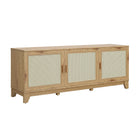 Manhattan Comfort Sheridan Mid-Century Modern 63" TV Stand in Natural