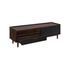 Manhattan Comfort Duane Mid-Century Modern 59" Fluted TV Stand in Black