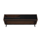 Manhattan Comfort Duane Mid-Century Modern 59" Fluted TV Stand in Black