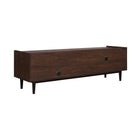 Manhattan Comfort Duane Mid-Century Modern 59" Fluted TV Stand in Navy Blue