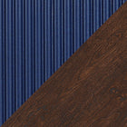 Manhattan Comfort Duane Mid-Century Modern 59" Fluted TV Stand in Navy Blue