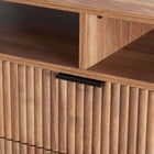 Manhattan Comfort Dumbo Modern 63" Fluted TV Stand in Golden Brown